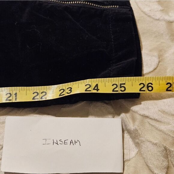 Women's Joie black velvet pants size 25 - Picture 9 of 9